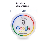 Carte NFC personnalisée étanche pour avis Google, impression offset 213, partage sur les réseaux sociaux, autocollant de menu, impression plastique durable