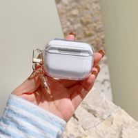 Petite fleur rose perle pendentif étui Airpods 4 pour Apple AirPods Pro 2 fleurs papillon écouteurs étuis coeur porte-clés