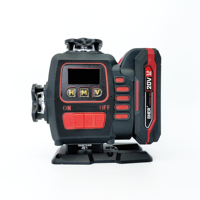 Niveau laser vert auto-nivelant à 16 lignes avec télécommande, rechargeable, outil laser de construction multi-lignes