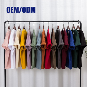 T-shirt Homme en Coton Lourd 280 g/m² Col Rond Personnalisable Uni Oversize pour Impression – Vente en Gros - Product Image 2