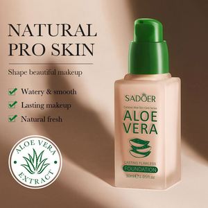 Cho khuôn mặt New Vegan Aloe Vera nền tảng chất lỏng với lâu dài giữ ẩm kem chống nắng không thấm nước làm trắng kem che khuyết điểm cho khuôn mặt - Product Image 3