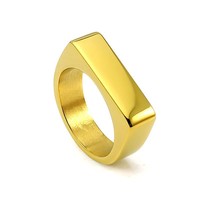 Personalisierte Ringe Blanko Edelstahl Herren Siegelringe Silberfarben Größe 8 9 10 11 Ohne Zusätzliche Logokosten