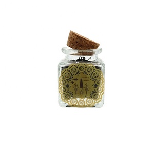Flacon en verre Transparent de 40ml, petit bouteille à souhait, bocaux en verre, avec bouchon en liège, 10 pièces - Product Image 3