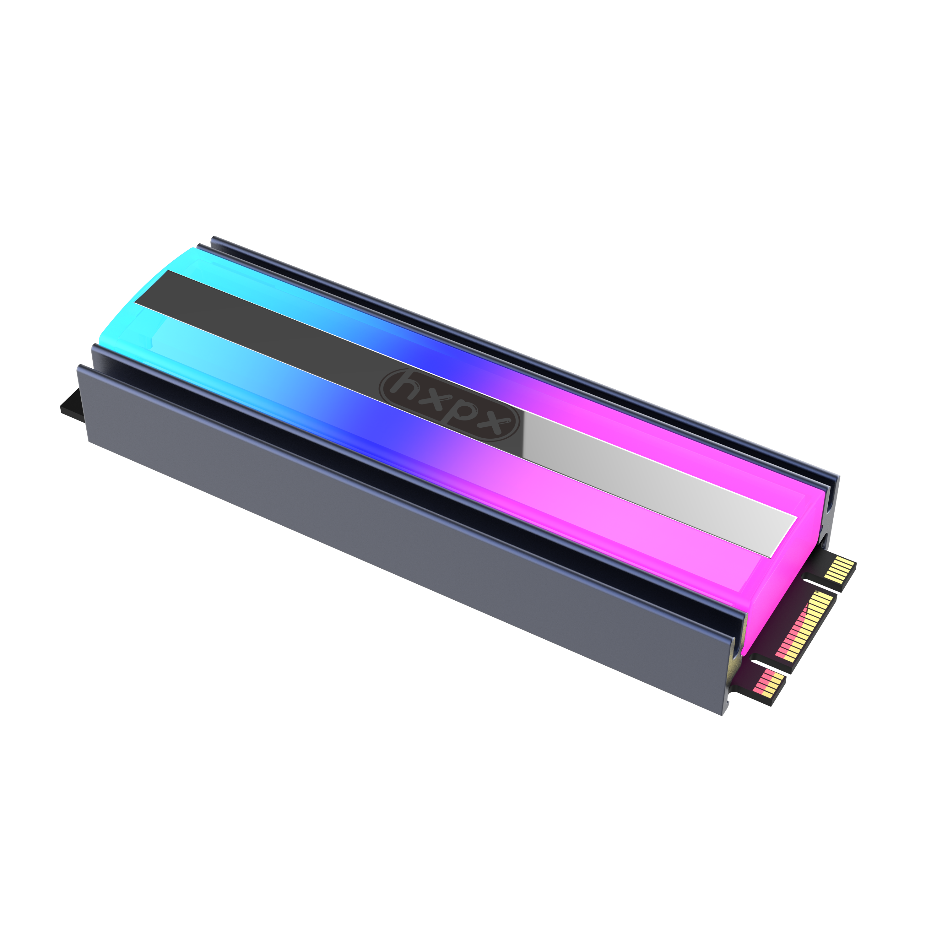 OEM SSD M.2 радиатора M2-L01 ARGB жесткий диск алюминиевый радиатор охлаждения 2280 lil heatstick PC сделай сам разъем AURA 3PIN синхронизации PH-4PIN