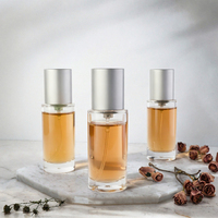 Flacon pulvérisateur cylindrique en verre vide de 35 ml pour parfum, avec bouchon en aluminium électroplaqué or/argent/noir, diffuseur à bâtonnets – Vente en gros