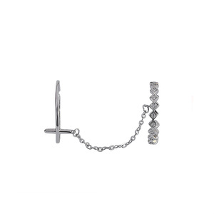 Women's <b>Cross</b> <b>Chain</b> Ring Zinc Alloy Geometric Design Daily Wear Jewelry Pinky Ring - Product Image 5