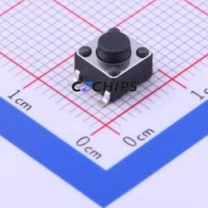 TS-1102S-C-C-B Tactile Switch SMD-4P,6x6mm Switch Single Pole Single Throw Round Button 2.6N Vertical Mount - Product Image 1