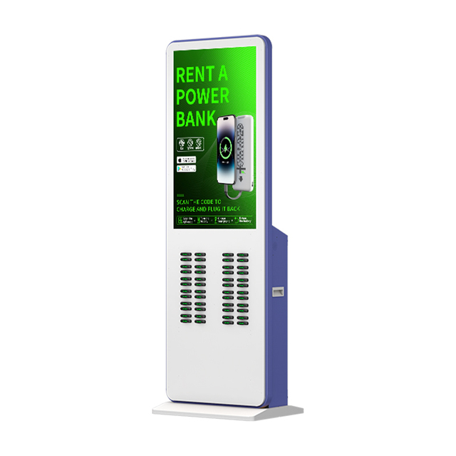 2025 Trending Kiosk 6000MAH Fast Charging Micro USB Advertising 48 Slots Power Bank Mobile Phone Rental Station