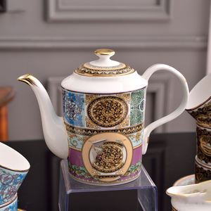 Vaisselle en porcelaine mate Claytan à prix bas, leader de l'industrie, avec bordure dorée - Product Image 4