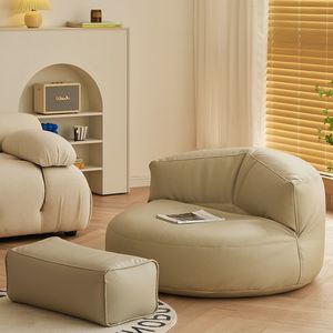 Divano Singolo <span class=keywords><strong>Moderno</strong></span> a Sacco, Poltrona Casual con Poggiapiedi per <span class=keywords><strong>Appartamento</strong></span>, Balcone, Camera da Letto, <span class=keywords><strong>Soggiorno</strong></span> - Product Image 2