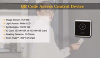 Lecteurs de cartes de contrôle d'accès universels en plastique SCANMAX RD006 TCP/IP/UDP/HTTP Wiegand WiFi QR Code RFID avec carte mère universelle