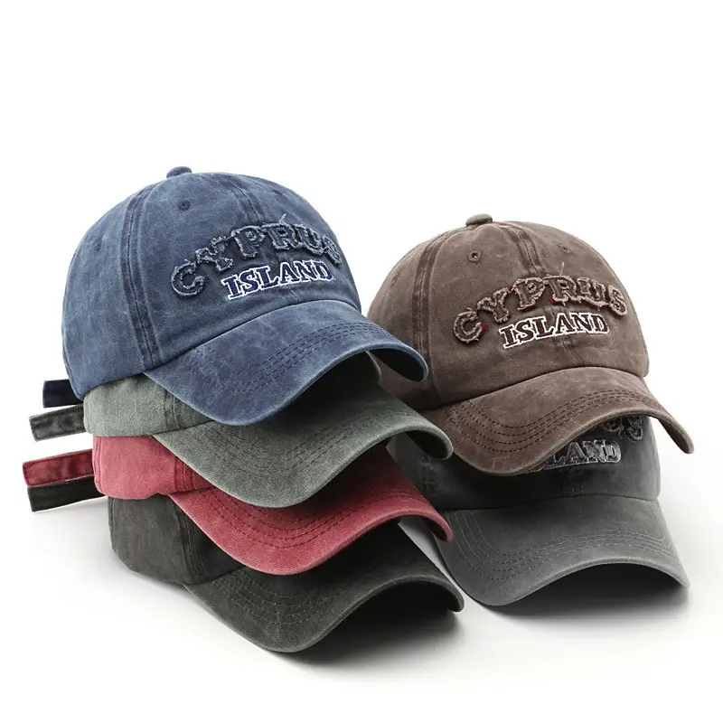 Toptan 5 Panel özel nakış tasarım Logo baba şapkası yeni yüksek kalite 100% yıkanmış pamuk kumaş yetişkin gorras beyzbol kapaklar