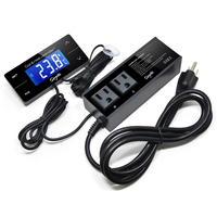 Contrôleur de température d'aquarium à design divisé TC-323, thermostat numérique pour reptiles.