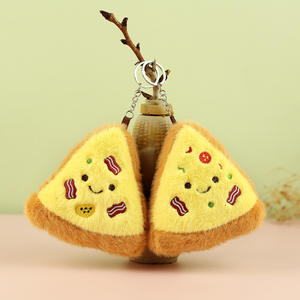 พวงกุญแจตุ๊กตาขนมปังและพิซซ่าการ์ตูนนุ่มนิ่มน่ารัก CHENXI ของขวัญวันเกิดสำหรับกระเป๋าเป้ - Product Image 4