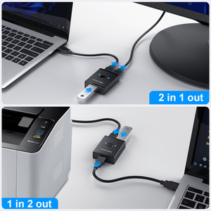 <b>USB</b> 3.0 Switch 1 In 2 Out <b>Printer</b> Sharing Device <b>For</b> Computer 1.5M <b>Cable</b> - Product Image 2