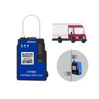 Traceur GPS GSM étanche JT709C de Jointech pour conteneurs avec verrouillage, déverrouillage à distance, surveillance de la porte de remorque, application iOS