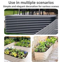 Jardinière Minimaliste Style Européen pour Jardin, Potager et Culture de Légumes, Extérieur, Mobile, Vente en Gros