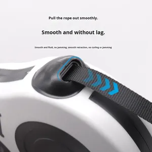 ODM/OEM Ecológico Moda Retráctil Sólido Acolchado Plástico Nylon Perro Grande Anti-Escape Al Aire Libre Perro Caminar Correa Suministros para Mascotas - Product Image 4