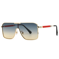 Lunettes femmes métal carré lunettes de soleil pour homme Vision lunettes de soleil polarisées nuit conduite lunettes surdimensionnées une pièce lunettes de soleil
