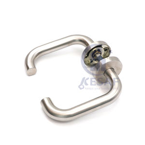 KESAF – quincaillerie moderne en acier inoxydable, Tube <span class=keywords><strong>rond</strong></span>, incurvé, poignée de porte, serrure à levier - Product Image 1