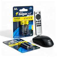 Pila Seca GigaCell 1.5V Súper Alcalina LR6 Tamaño AA en Blíster, Marcas de Pilas OEM, Juguetes Educativos