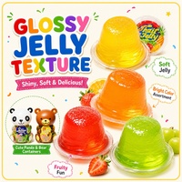Vente en gros de mini coupes de gelée fruitée en forme d'animaux, pot cadeau, dessert de gelée de fruits, confiserie OEM ODM