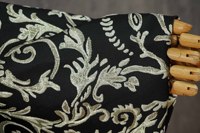Tissu Jacquard Doré à Motifs Gaufrés Style Palais pour Robe, Gilet et Coussin Vintage