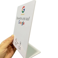 Síguenos en Instagram, Exhibidor de Mesa NFC con Código QR, Soporte para Tarjetas NFC con Reseñas de Google