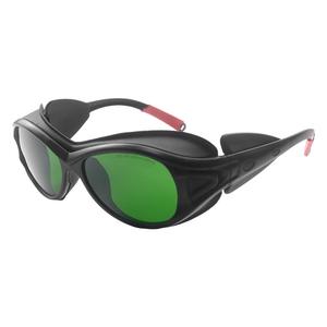 Gafas de seguridad para láser, montura negra, lente de 2 mm, 20% de transmitancia de luz, protección ocular para protección contra la radiación láser - Product Image 2