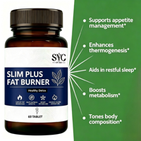 Brûleur de Graisse Slim Plus Marque Blanche OEM Formule Personnalisée pour Coupe-Faim Détox Sain Stimulant du Métabolisme
