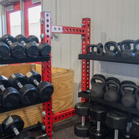 Attachement de support de plate-forme de forme physique multi plateaux extensibles support de stockage d'haltères