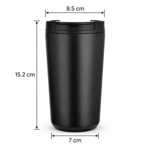 Vaso de Café Cilíndrico Exclusivo de 12oz, de Moda, de Alta Gama, para Chicas, Portátil, Aislado al Vacío, de Acero Inoxidable, con Pajita, para Exteriores, 6-12 - Product Image 3
