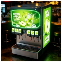 Affiche publicitaire EL pour réfrigérateurs et congélateurs. À coller sur la porte, le panneau latéral ou le dessus. pour les promotions de boissons et de glaces