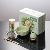 Service à thé moderne en céramique et porcelaine, bol à matcha, design de la dynastie Song, logo/graphisme personnalisable, écologique, durable, pour aliments