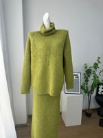 Nouvelle Collection Automne/Hiver 2026 – Ensemble Tricoté Ample en Laine Anti-Boulochage à Col Roulé Style Européen-Américain pour Femme de Bureau