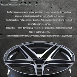 Cerchi Forgiati LEAD Personalizzati a <span class=keywords><strong>5</strong></span> Razze da 16-24 Pollici per Mercedes Benz AMG, Monoblocco Leggero - Product Image 3