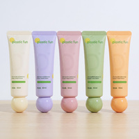 Tube rond vide en plastique blanc lisse de 30 ml, à visser, pour emballage cosmétique, idéal pour l'impression sérigraphique sur tubes PE – Vente chaude