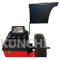 Équipement de garage Liaoning Kunchi, équilibreuse de roues portable, machine d'équilibrage des pneus