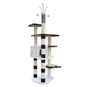 Chất lượng cao lớn đa cấp sisal bao phủ gãi bài viết Mèo cây chung cư đồ nội thất mèo tháp nhà - Product Image 3