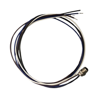 Connecteur circulaire industriel M5 à montage sur panneau arrière/avant, mâle/femelle, 3/4 broches, à bride filetée