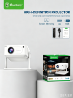 Projecteur intelligent Android 11 HT29 2K, 1 Go + 8 Go, LCD, 120 lumens, jusqu'à 10 m, support réglable, mini portable pour conférence