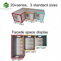 Maisons miniatures portables et amovibles de luxe à bas coût, de style plat, de 20 et 40 pieds, préfabriquées, modulaires, détachables, pour bureaux, bâtiments scolaires et gymnases