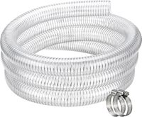 Tuyau flexible en PVC de qualité alimentaire de 2 pouces avec renfort en fil d'acier pour l'alimentation en eau, longueur personnalisée