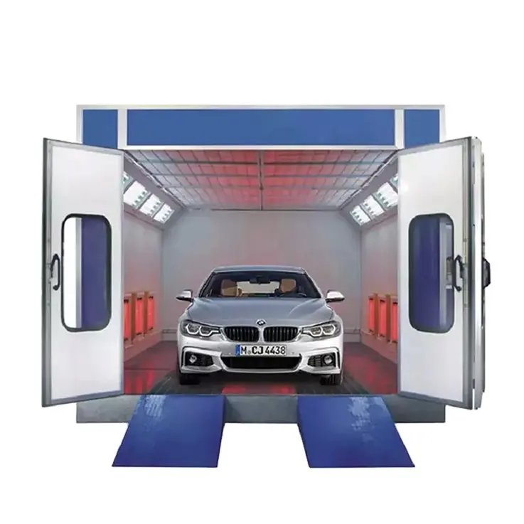 Ucuz sprey fırında boya kabini otomotiv boya kabini/araba boyası sprey odası CE onaylaması özel