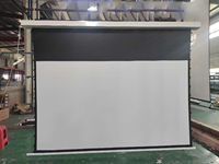 Le plus récent plafond motorisé onglet Tension projecteurs 4k écran caché électrique plafond tirer rideau court jet Ust Laser projecteur