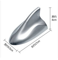 Accessoire automobile de nouveau style: boîtier de décoration d'antenne radio aileron de requin en plastique automobile