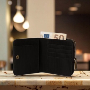 Boshiho New Style Two-tone Corduroy <b>Wallet</b> Handmade Corduroy Purse Two-tone Material <b>Wallet</b> Card <b>Holders</b> - Product Image 3