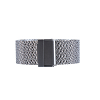 Nouveau printemps et été fines paillettes milanaise blé serpent motif 1.0mm épais sangle maille acier inoxydable sangle sangle à dégagement rapide