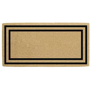 Custom Printed Handmade Natural Outdoor Brown Coconut Husk Fiber Coco Coir Door Mats