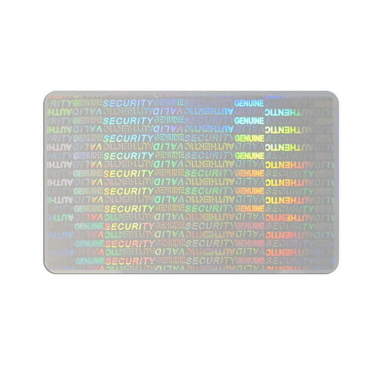 custom holographic id cards NON-ABSTRACTIVE IMAGE SHID-11 HOLOGRAPHIC ID OVERLAY Transparent EAGLE Security Hologram, LLC